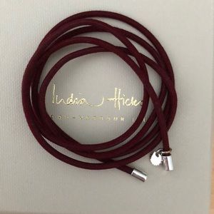 India Hicks cord (burgundy) necklace or bracelet